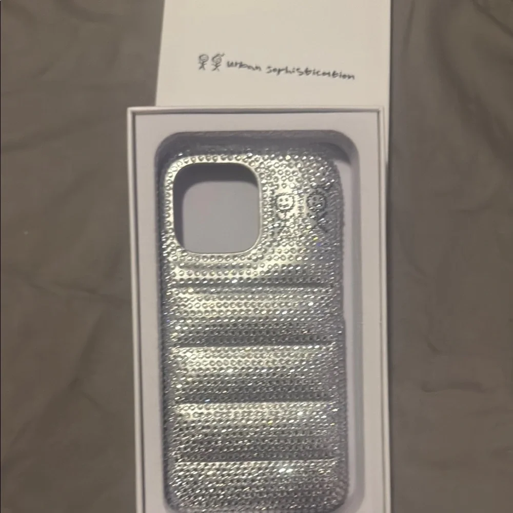 Silver bling Phone Case - Picture 1 of 4